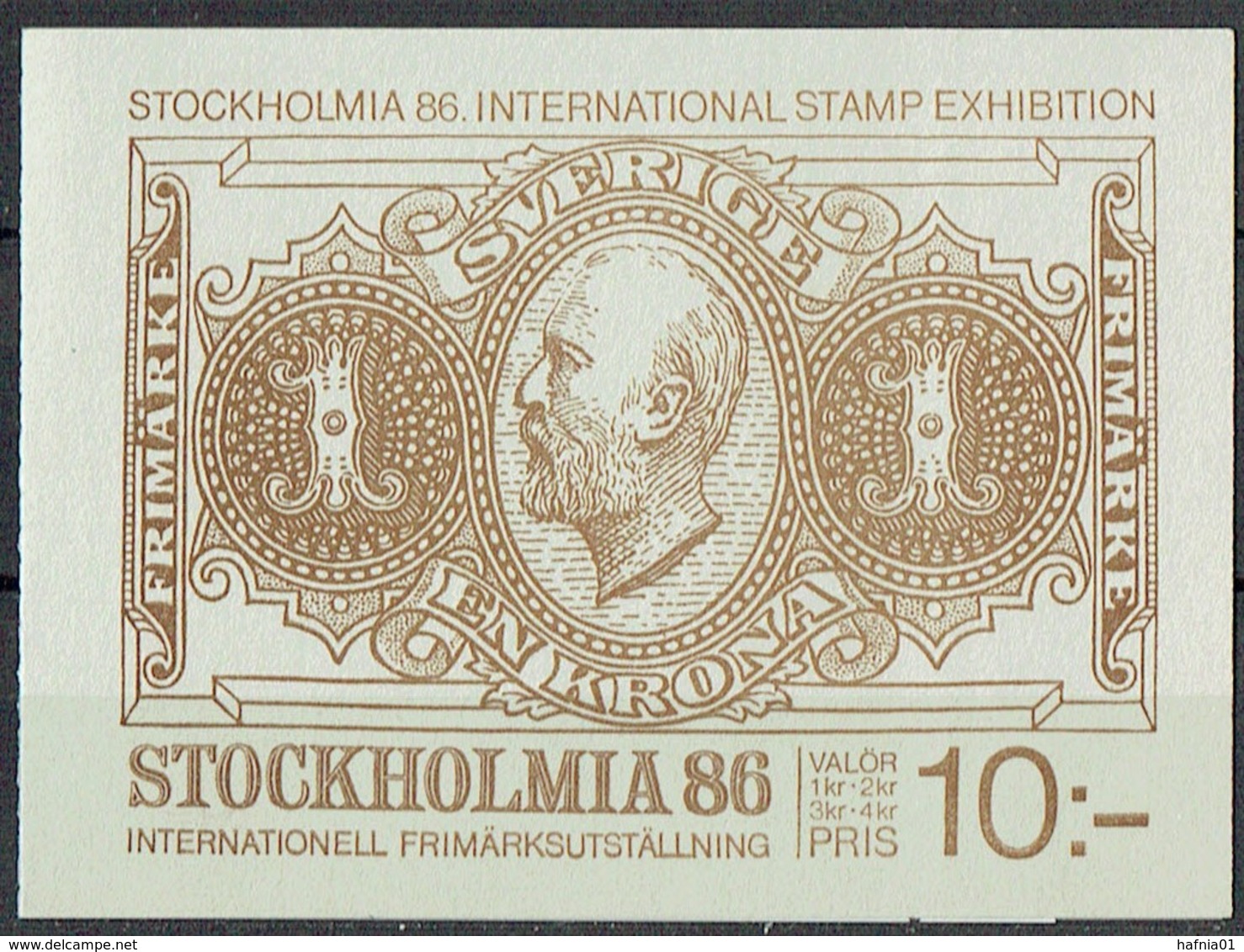 Sweden 1983. Int. Stampexhibition STOCKHOLMIA' 86. Booklet. Michel MH 94. Specimen. - Proofs & Reprints