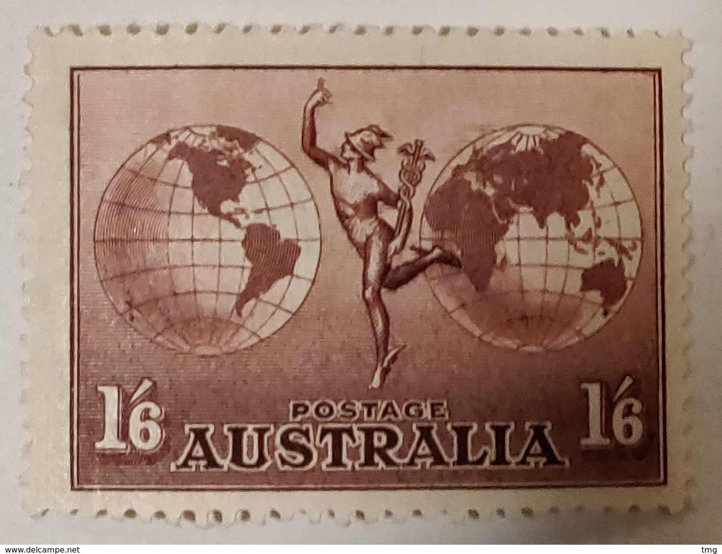 J40 – Timbres Australie Australia YT PA 6 (**) MNH Airmail 1937 Dent 13,5 X 14 (10 Euros) - Neufs