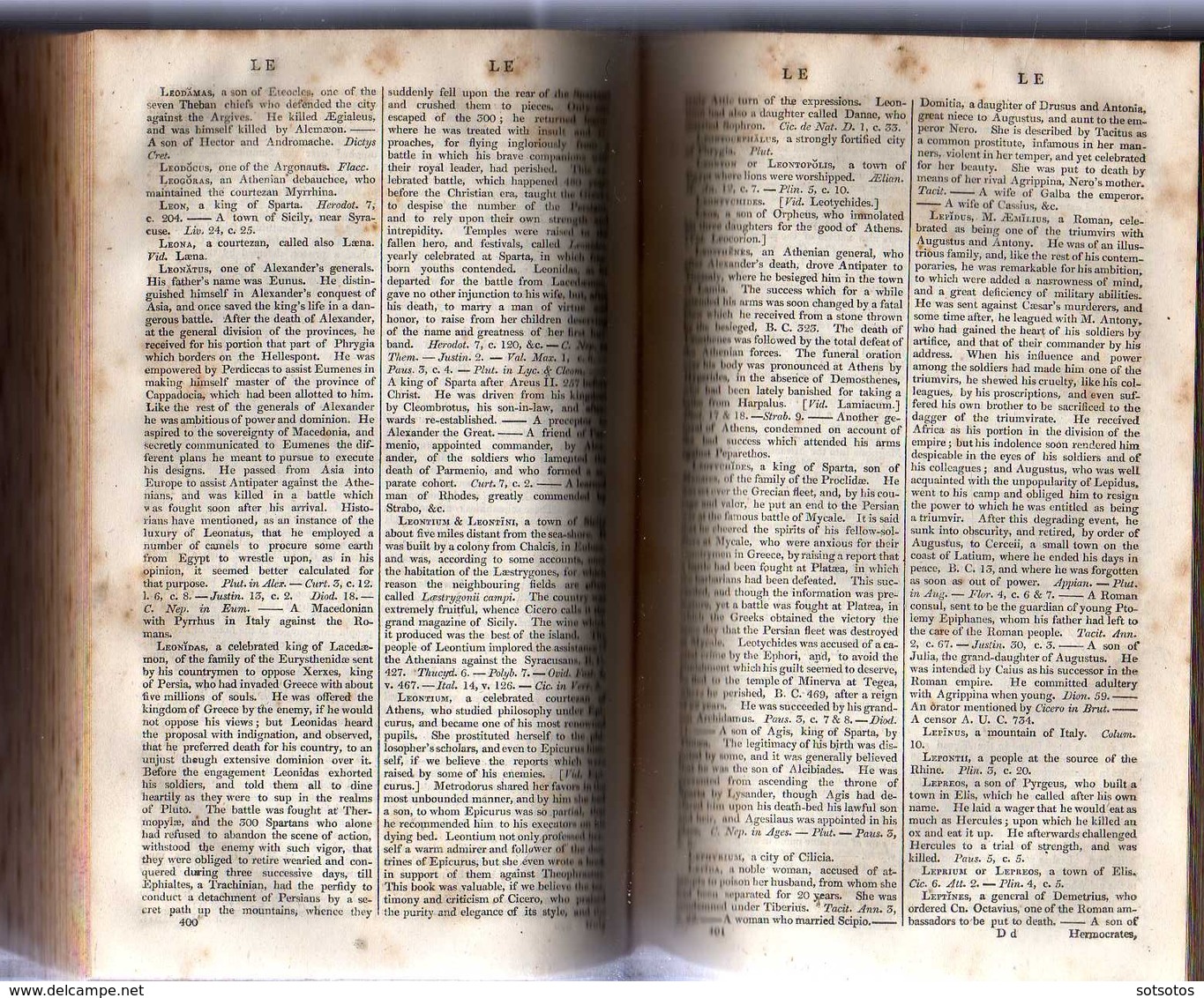 A CLASSICAL DICTIONARY, containing a copius account of all the PROPER NAMES mentioned in ANCIENT AUTHORS with the value