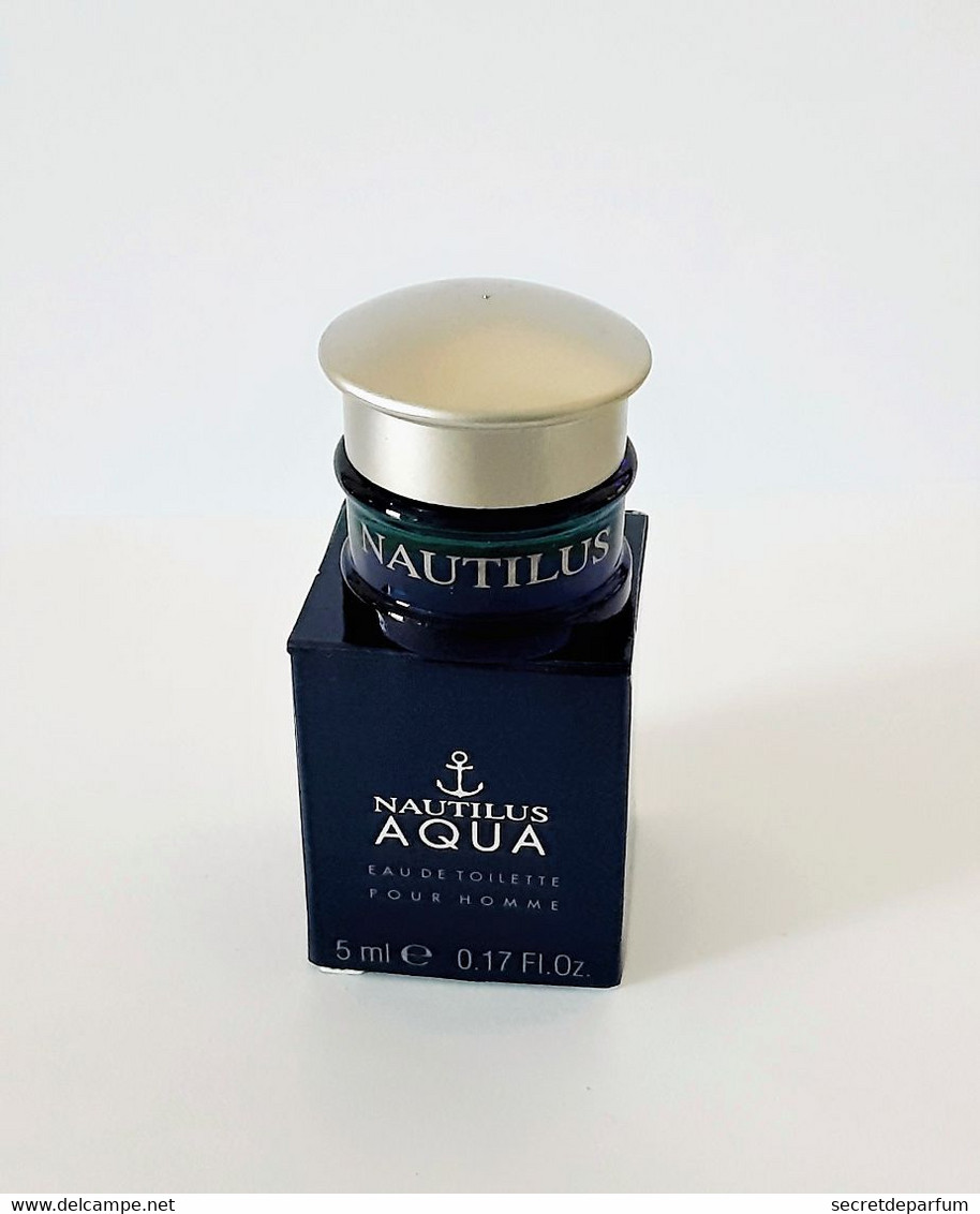 Miniatures De Parfum  NAUTILUS AQUA  EDT  Pour Homme   5  Ml  + Boite - Miniaturen Flesjes Heer (zonder Doos)