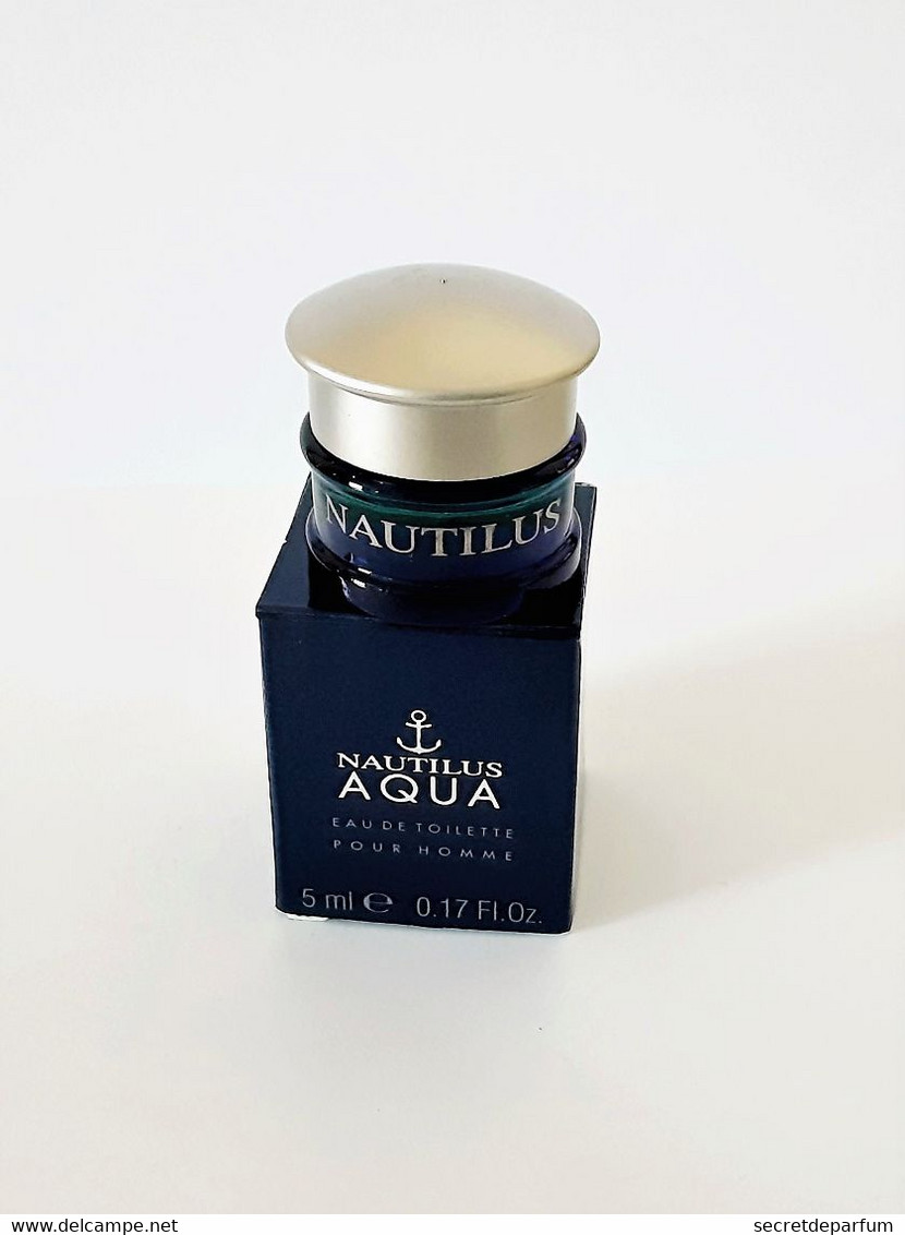 Miniatures De Parfum  NAUTILUS AQUA  EDT  Pour Homme   5  Ml  + Boite - Miniaturen Flesjes Heer (zonder Doos)