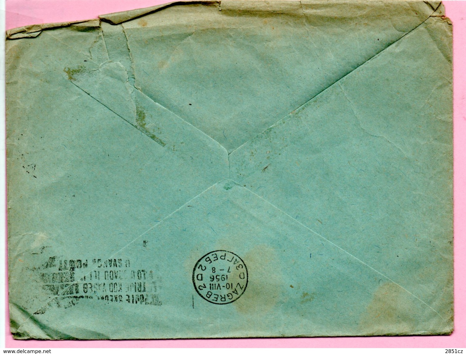 Letter - Postmark Pula, 1956. / Zagreb, 1956., Yugoslavia - Autres & Non Classés