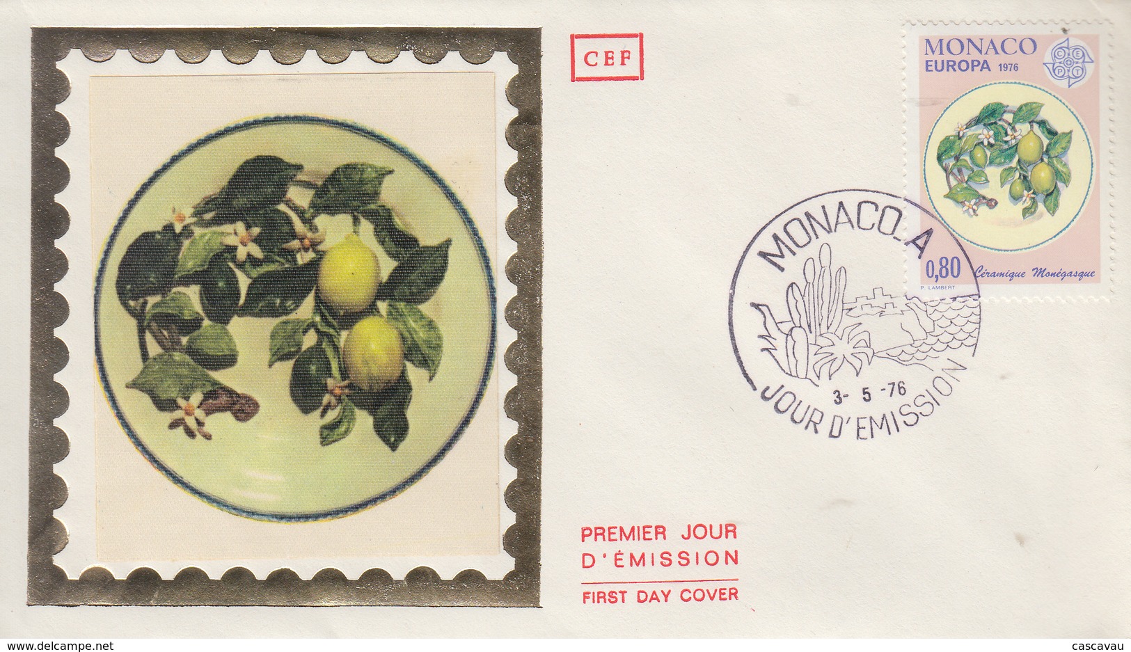 Enveloppe  FDC  1er  Jour   MONACO    EUROPA     1976 - 1976