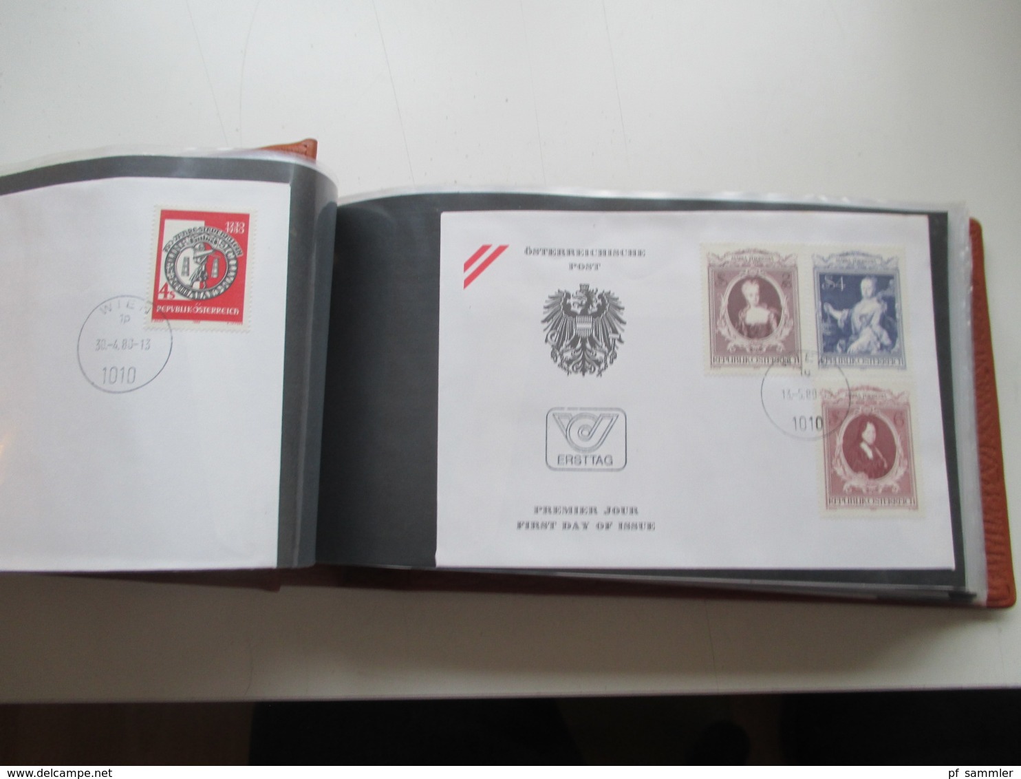 Österreich FDC / Ersttagsbriefe der Jahre 1967 - 1991 in 7 dicken Briefalben! mit knapp 700 Belegen! mit Christkindl