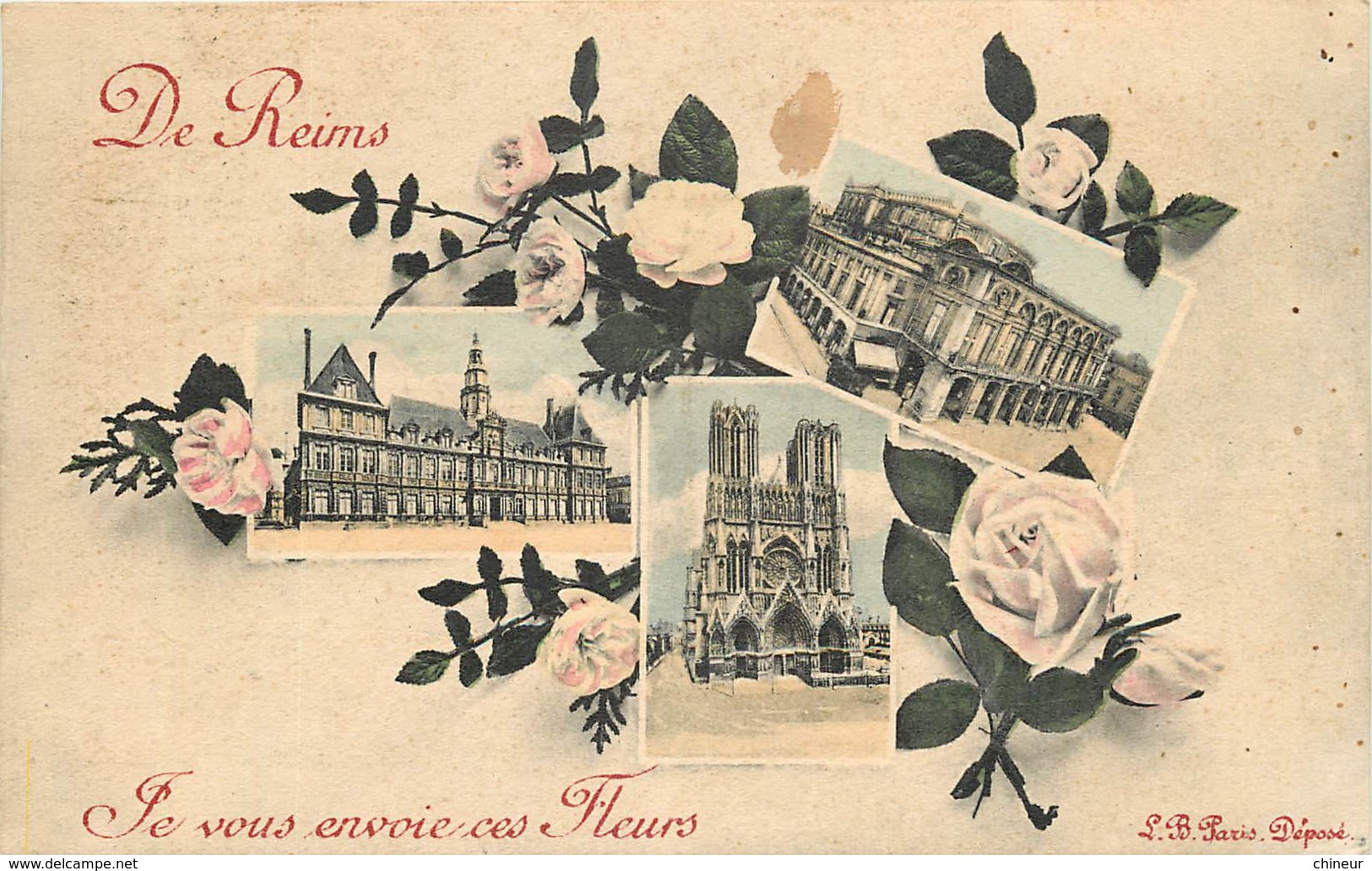 DE REIMS JE VOUS ENVOIE CES FLEURS - Reims