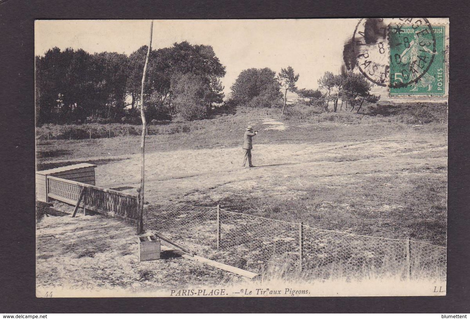 CPA Tir Aux Pigeons Circulé Paris Plage - Schieten (Wapens)