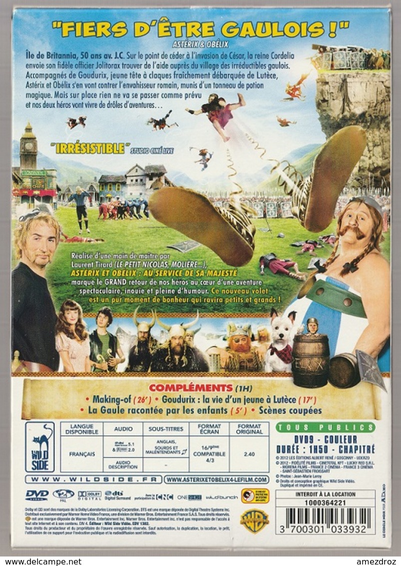 CD DVD Astérix Et Obélix Au Service De Sa Majesté Le Film Boitier Plastique Plus étui Carton - Video & DVD