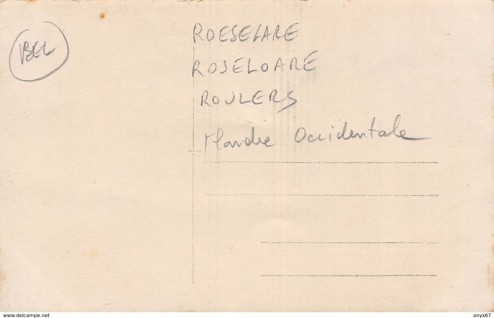 Carte Photo Militaire Allemand ROULERS-ROESELARE-ROSELOARE-Belgique-Flandre Occidentale-Flandern-Kirche-Krieg - Roeselare