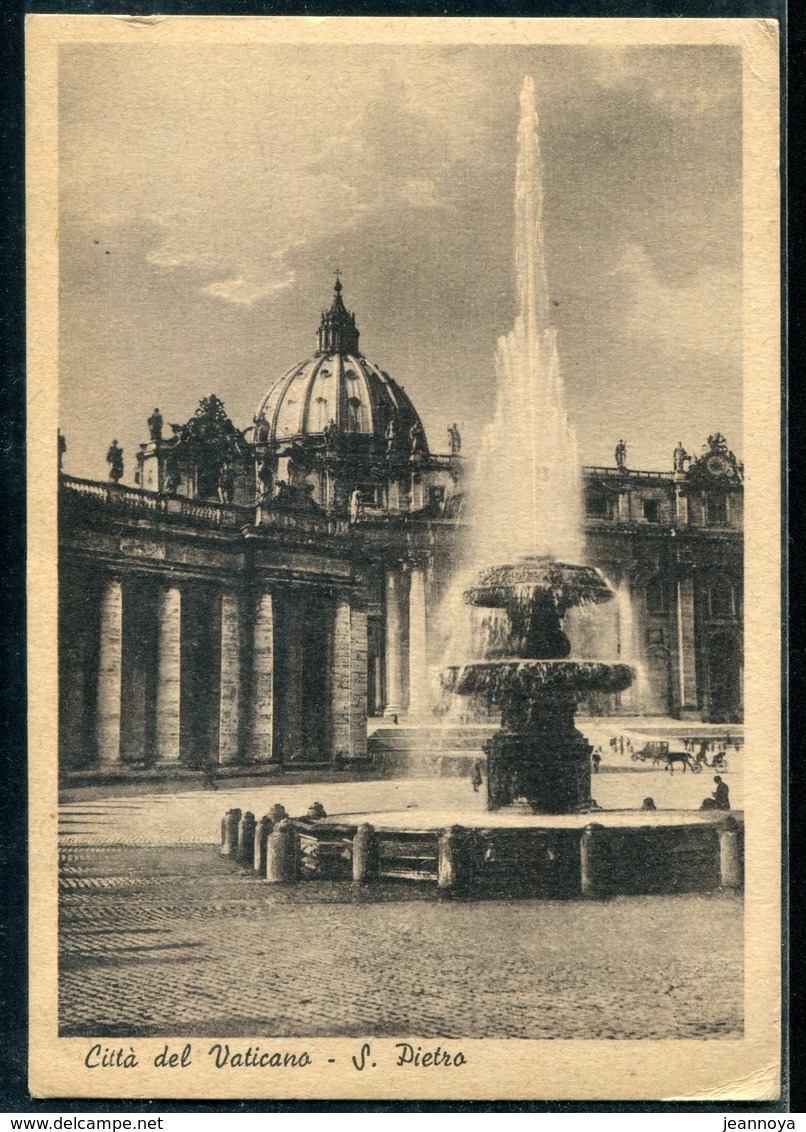 VATICAN - N° 122 + TAXE N° 12/ CP DU 6/11/1948 POUR CHAMBERY - TB - Briefe U. Dokumente