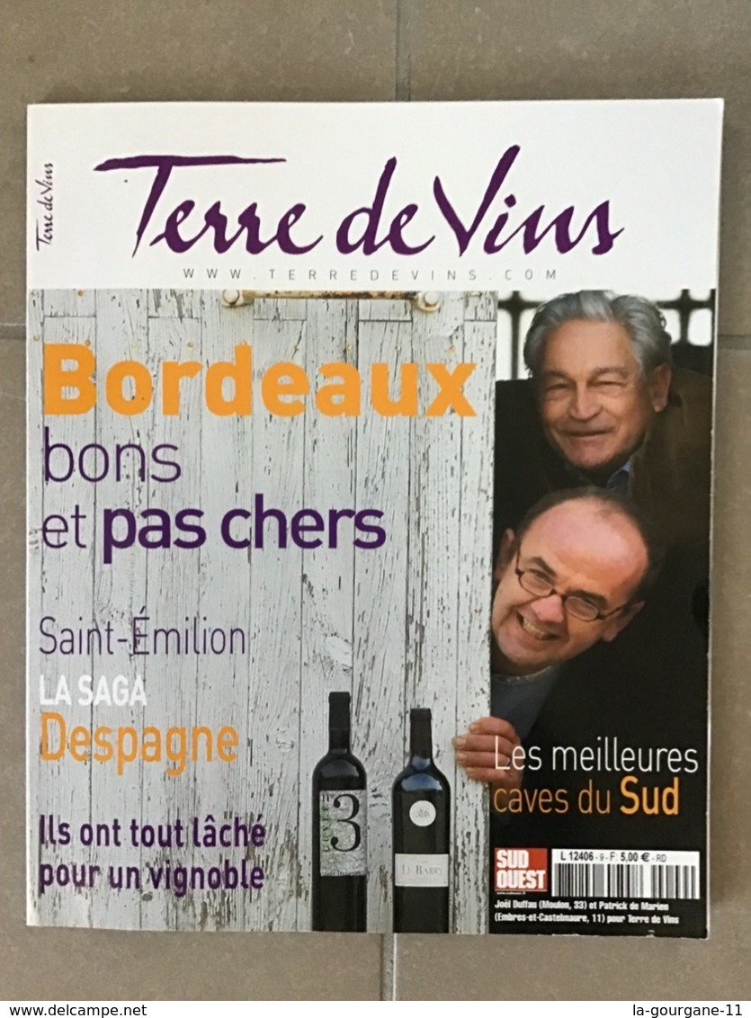 TERRE DE VINS N°9 Janvier/Février 2011 - Bordeaux Bons Et Pas Chers. 112 Pages - Küche & Wein