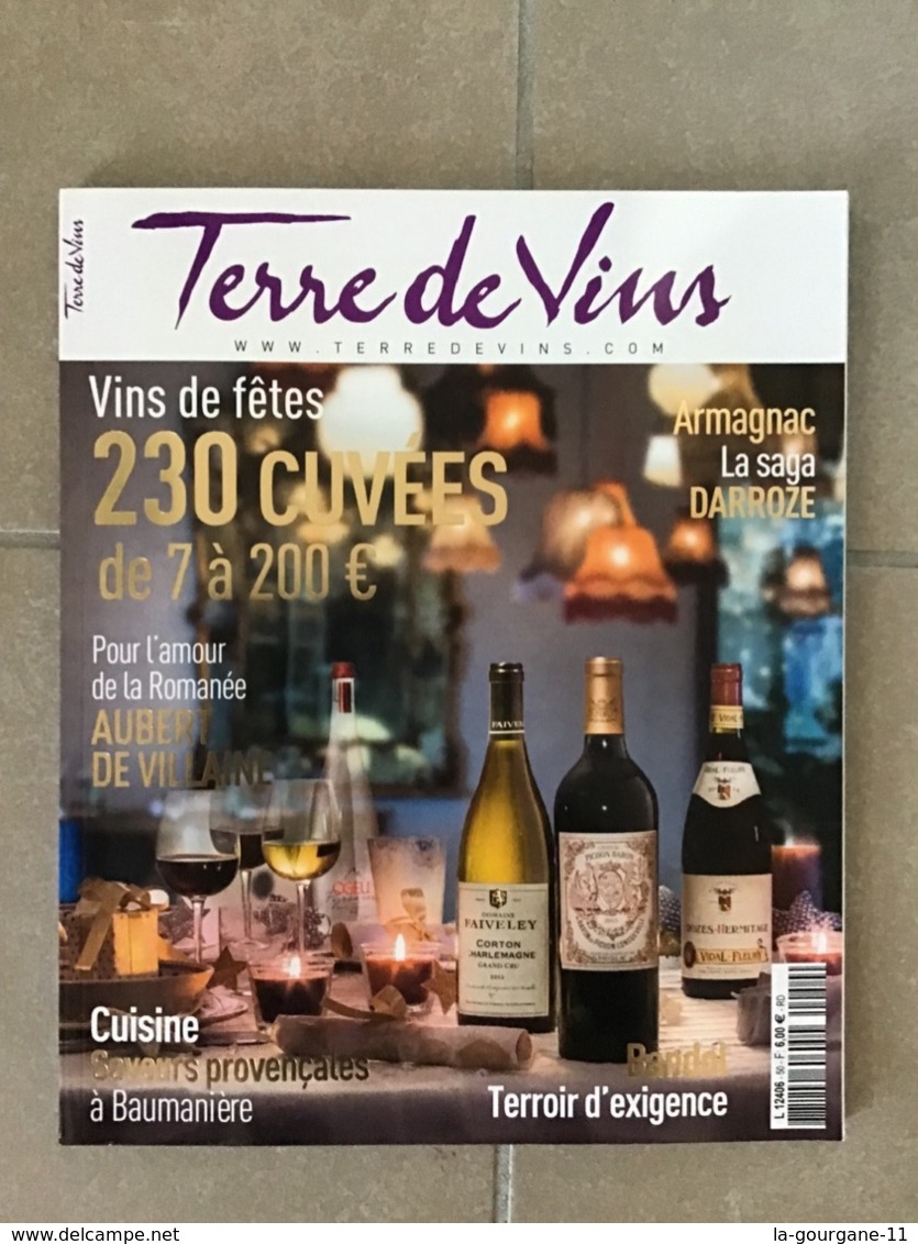 TERRE DE VINS N°50 Novembre/Décembre  2017 - Vins De Fêtes : 230 Cuvées . 144 Pages - Küche & Wein