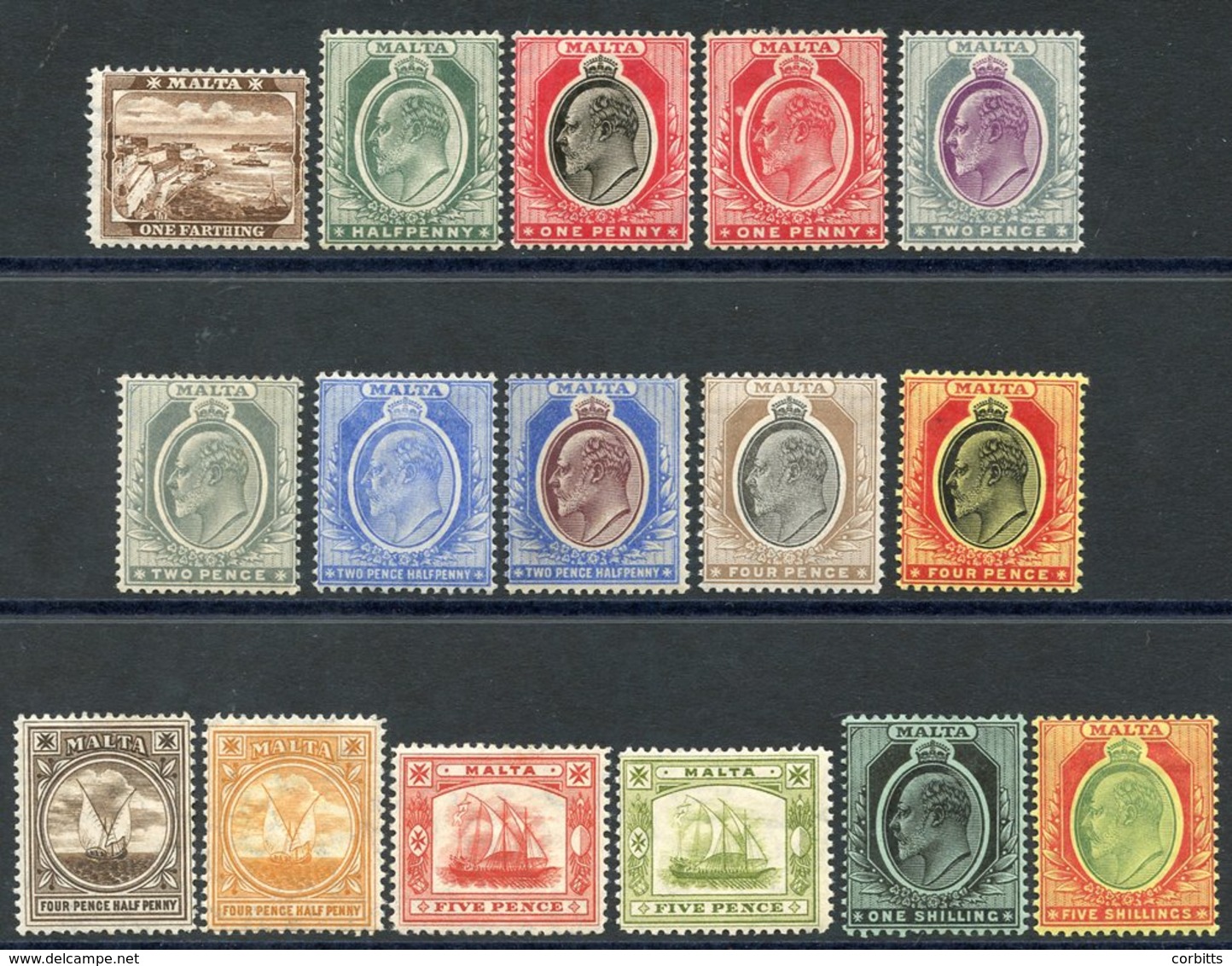 1904-14 MCCA Set, M (excl. 1s SG.61), SG.45/63. (16) Cat. £207 - Sonstige & Ohne Zuordnung