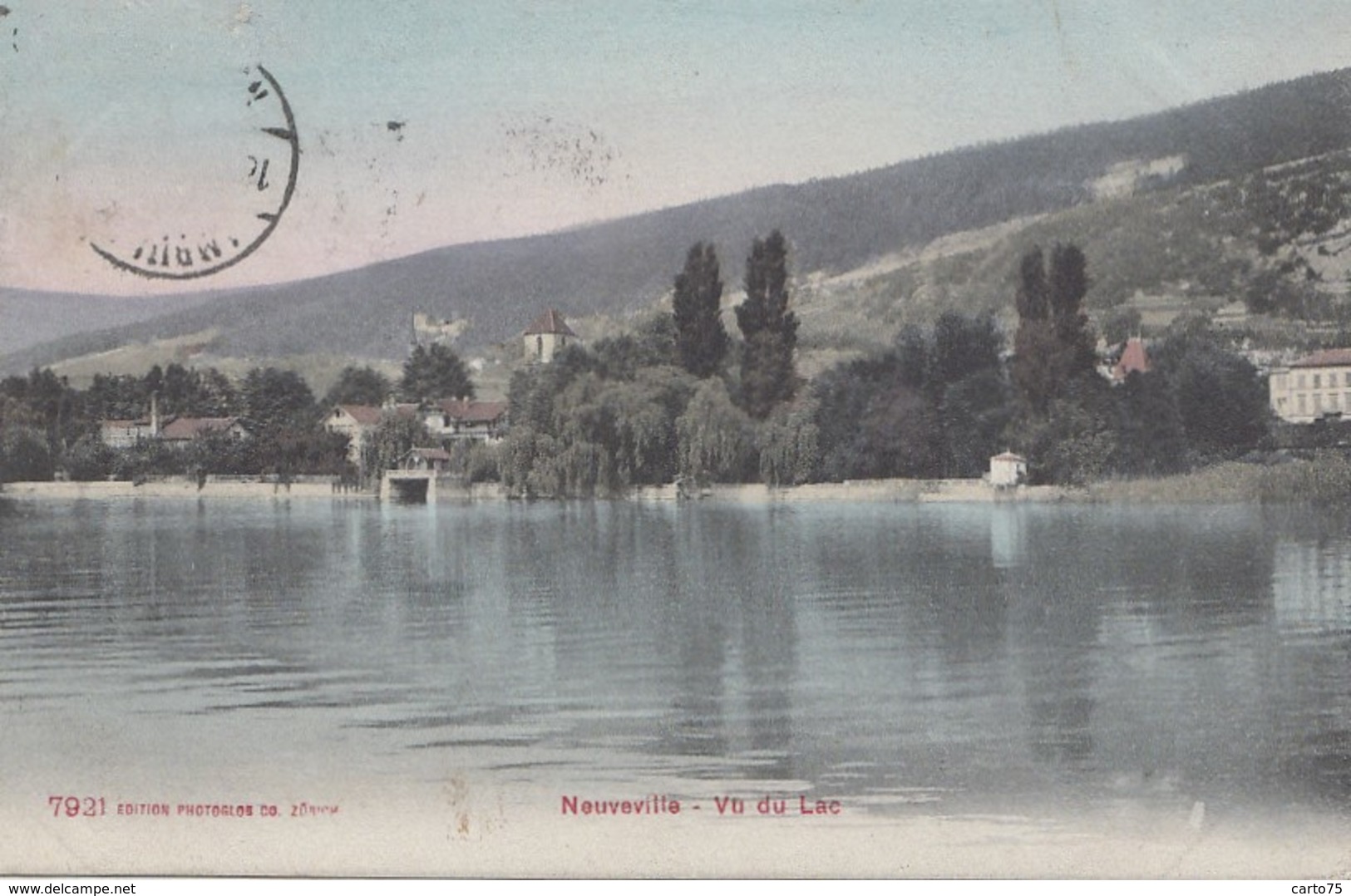 Suisse - La Neuveville - Panorama - Vue Du Lac - 1908 - La Neuveville