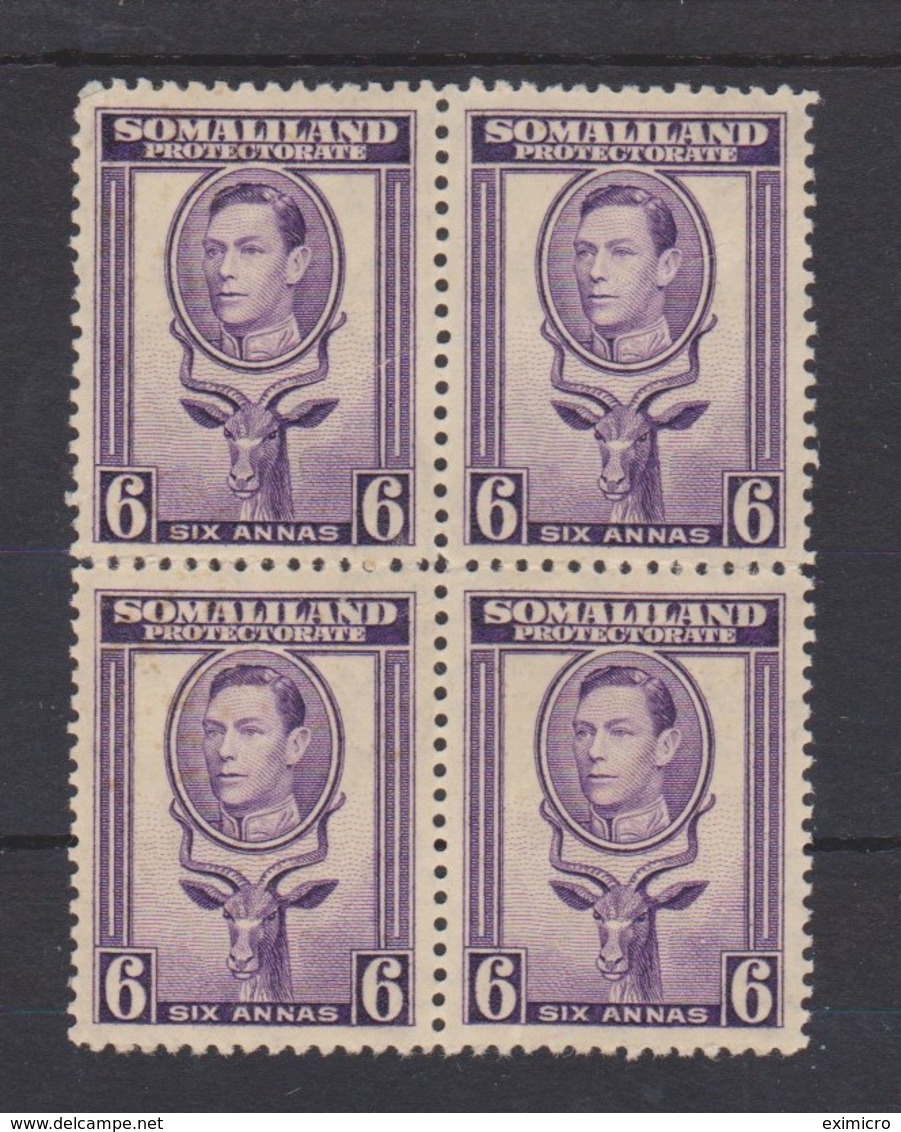 SOMALILAND 1938 6a IN UNMOUNTED MINT BLOCK OF 4 SG 98 X 4 Cat £64 - Somalilandia (Protectorado ...-1959)