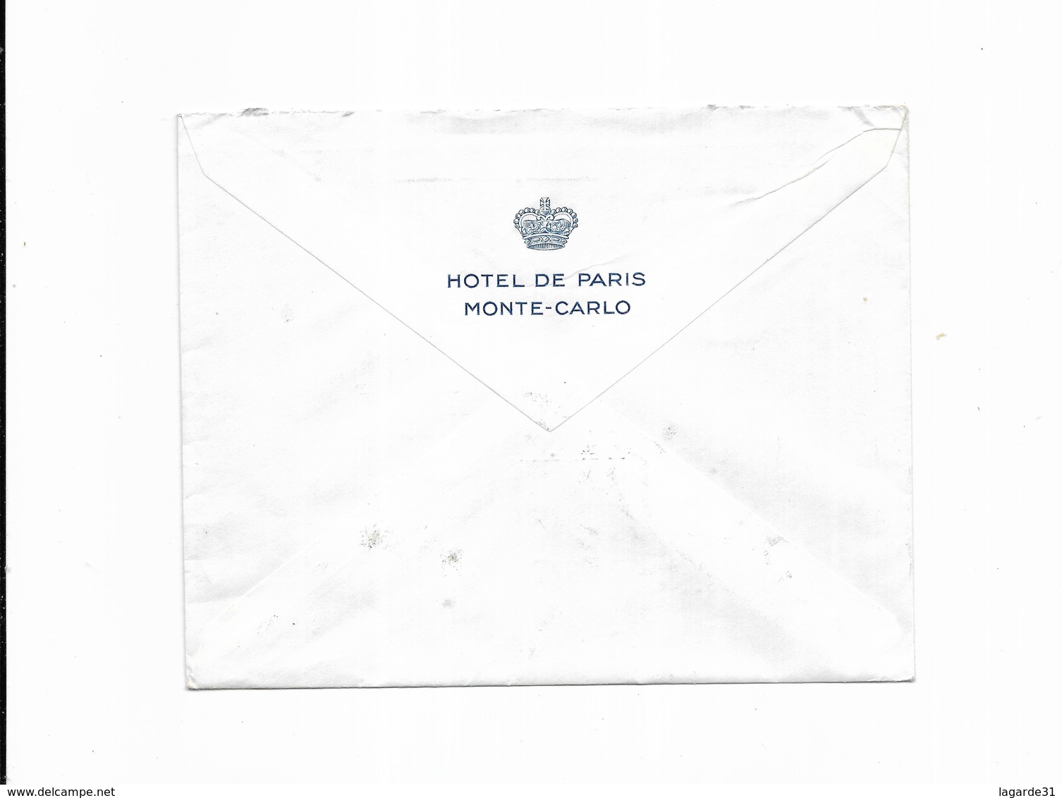 1955 HOTEL DE PARIS MONTE CARLO  Flamme Couronne Du Blason Mediterranée - Postmarks