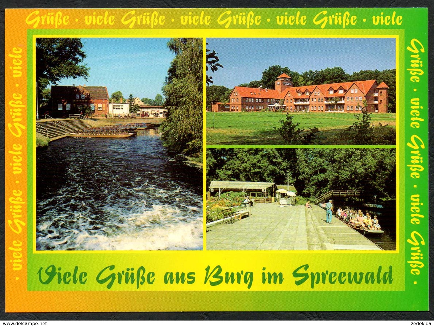 D1802 - TOP Burg Spreewald - Verlag Bild Und Heimat Reichenbach - Qualitätskarte - Burg (Spreewald)