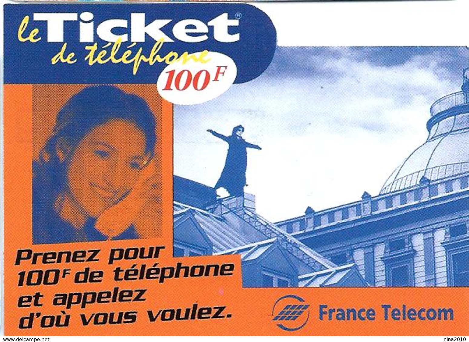 Ticket De Téléphone  - Femme Toit - Luxe - 30/04/2000 - Biglietti FT