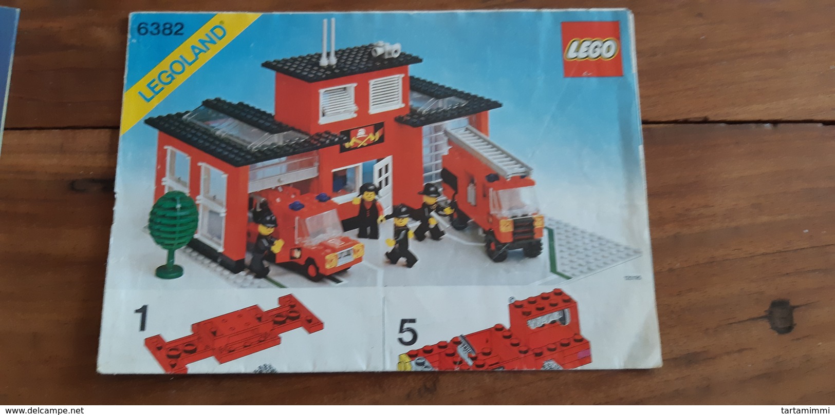 INSTRUCTIONS LEGO BRICKS 6382 ORIGINAL 1981 FIRE HOUSE BOMBEROS POMPIERI - Plans