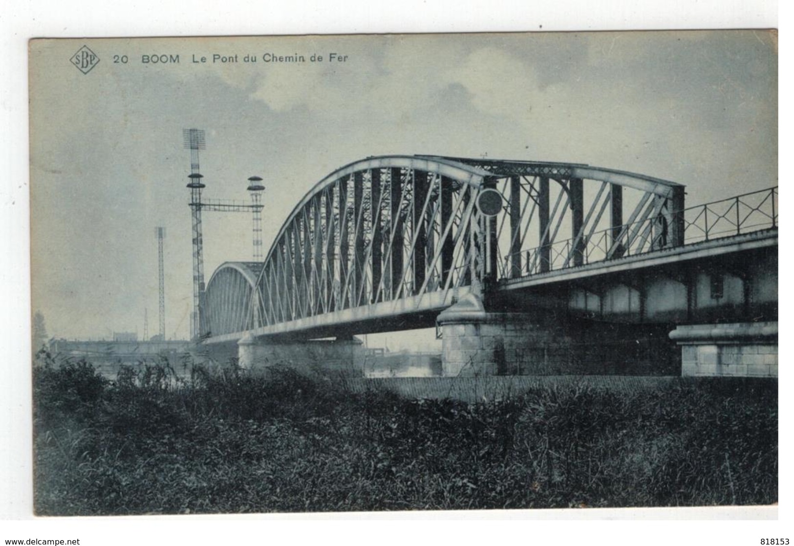 20  BOOM  SBP  Le Pont Du Chemin De Fer  1908 - Boom