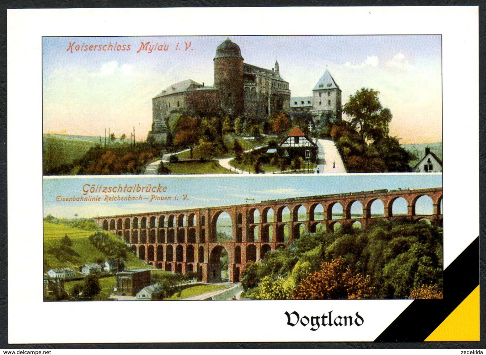 D1877 - TOP Mylau Götzschtalbrücke Viadukt  Reprint - Verlag Bild Und Heimat Reichenbach Qualitätskarte - Vogtland