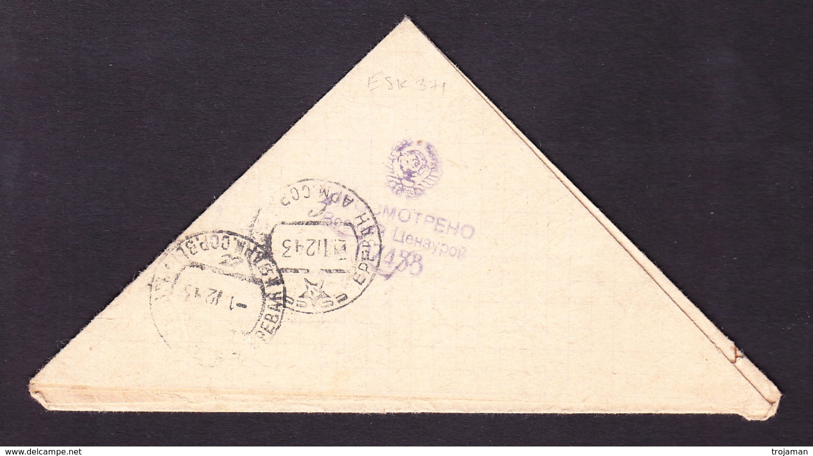 ESC -371 TRIANGLE  LETTER. - Covers & Documents