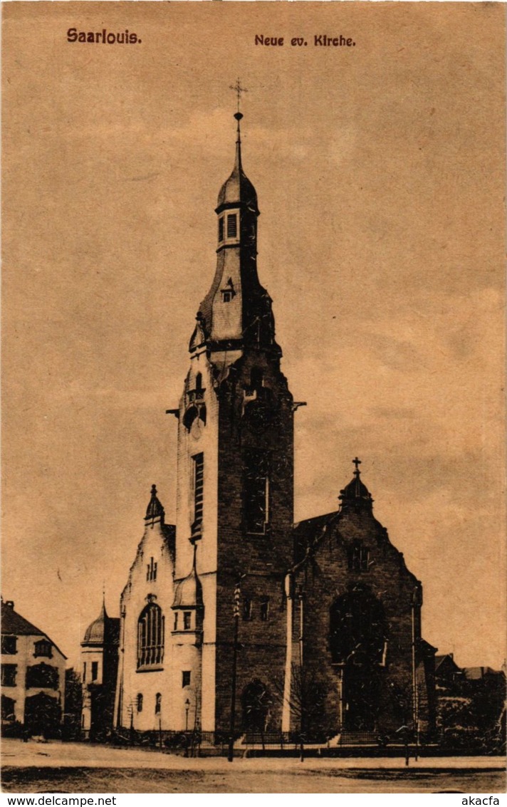 CPA AK Saarlouis Neue Ev.Kirche GERMANY (939493) - Kreis Saarlouis