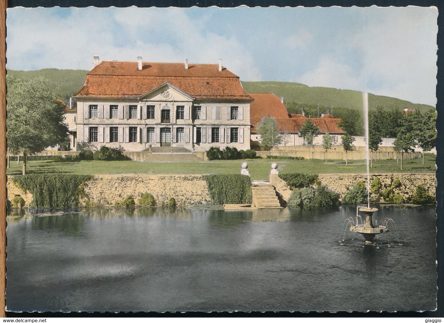 °°° 16018 - SVIZZERA - VD - L'ISLE - CHATEAU ET BASSIN DE LA VENOGE- 1965 With Stamps °°° - L'Isle