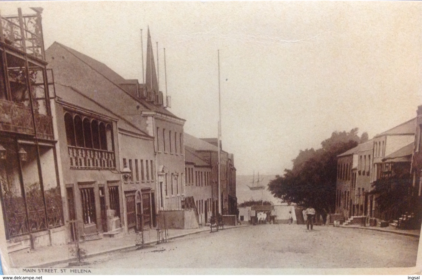 St. Elena.....JAMESTOWN........Main Street... Ca. 1930's. Unused - Sint-Helena