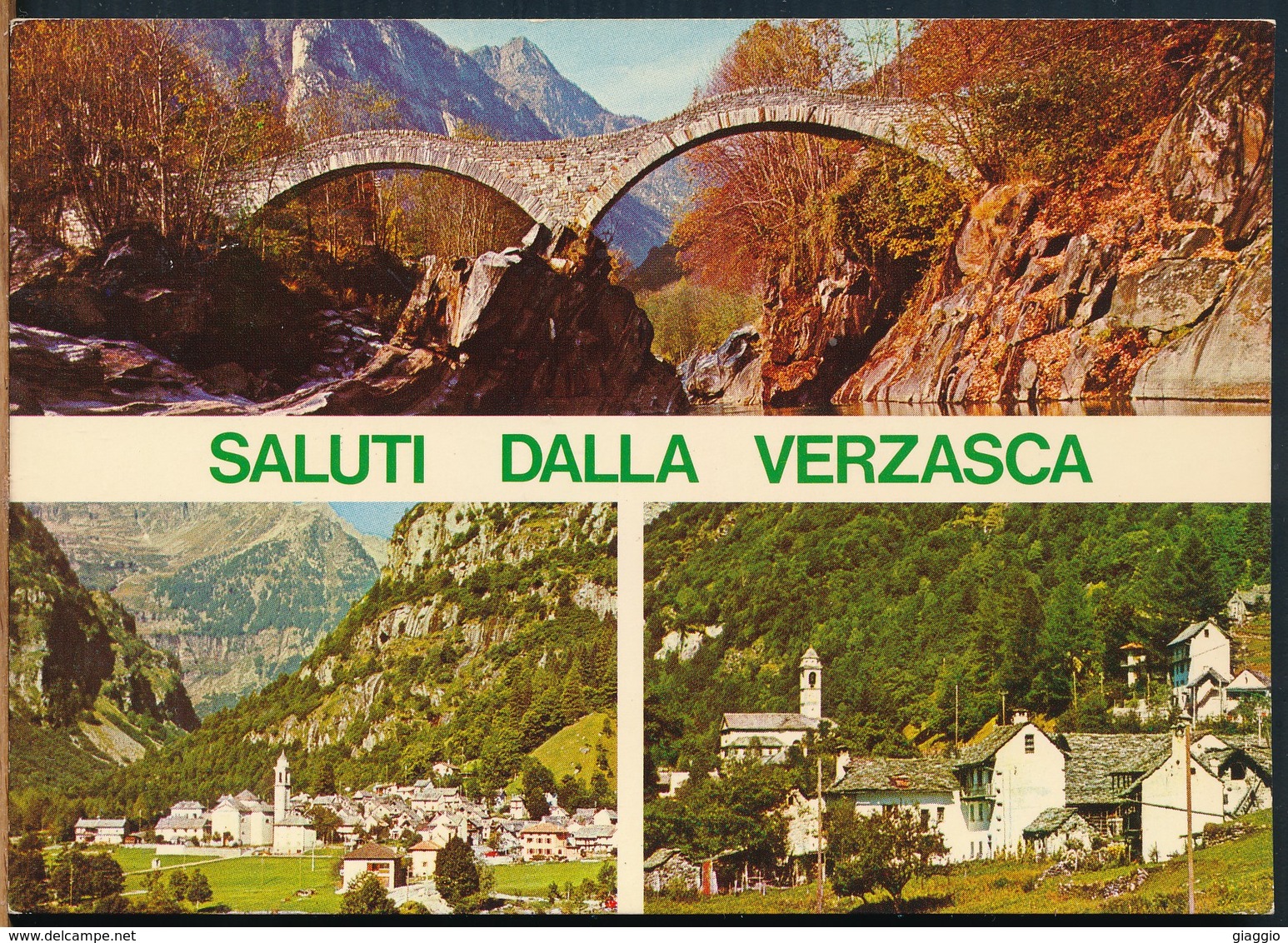 °°° 16057 - SVIZZERA - TI - SALUTI DALLA VERZASCA - 1976 With Stamps °°° - Verzasca
