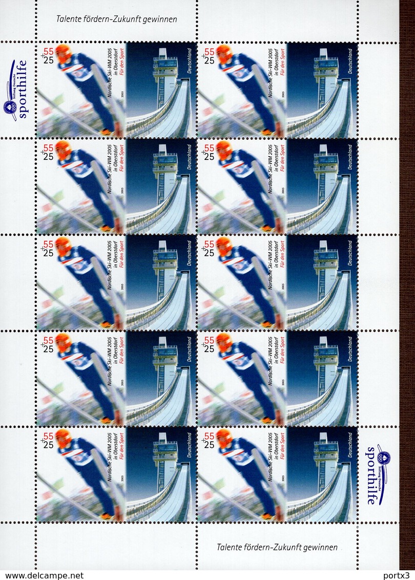 Bund Kleinbogen 2439 - 2443 Sporthilfe Neuf Postfrisch ** MNH - 2001-2010