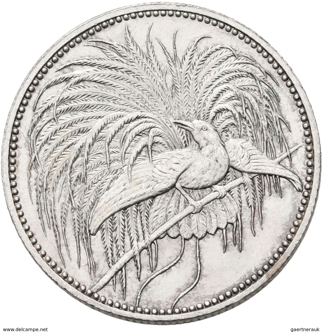 Deutsch-Neuguinea: 1 Neu-Guinea Mark 1894 A, Paradiesvogel, Jaeger 705, Feine Kratzer, Vorzüglich. - Duits Nieuw-Guinea
