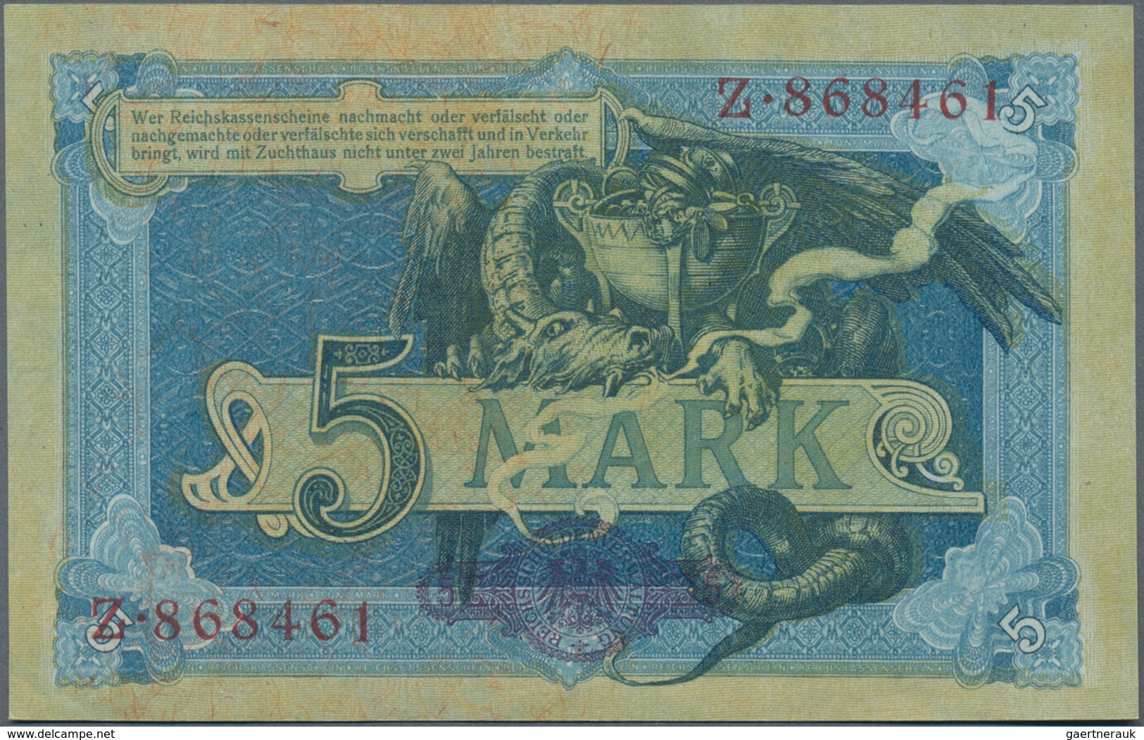 Deutschland - Deutsches Reich bis 1945: Kleines Lot mit 7 Banknoten der Serien 1904-1910, dabei 5, 1