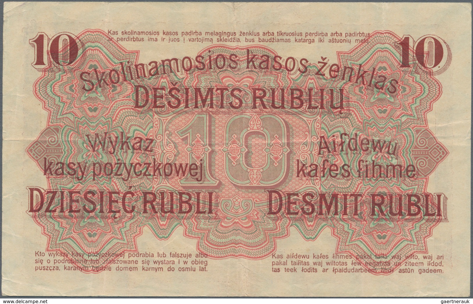 Deutschland - Nebengebiete Deutsches Reich: Darlehenskasse Ost – Posen, Lot mit 16 Banknoten der Ser