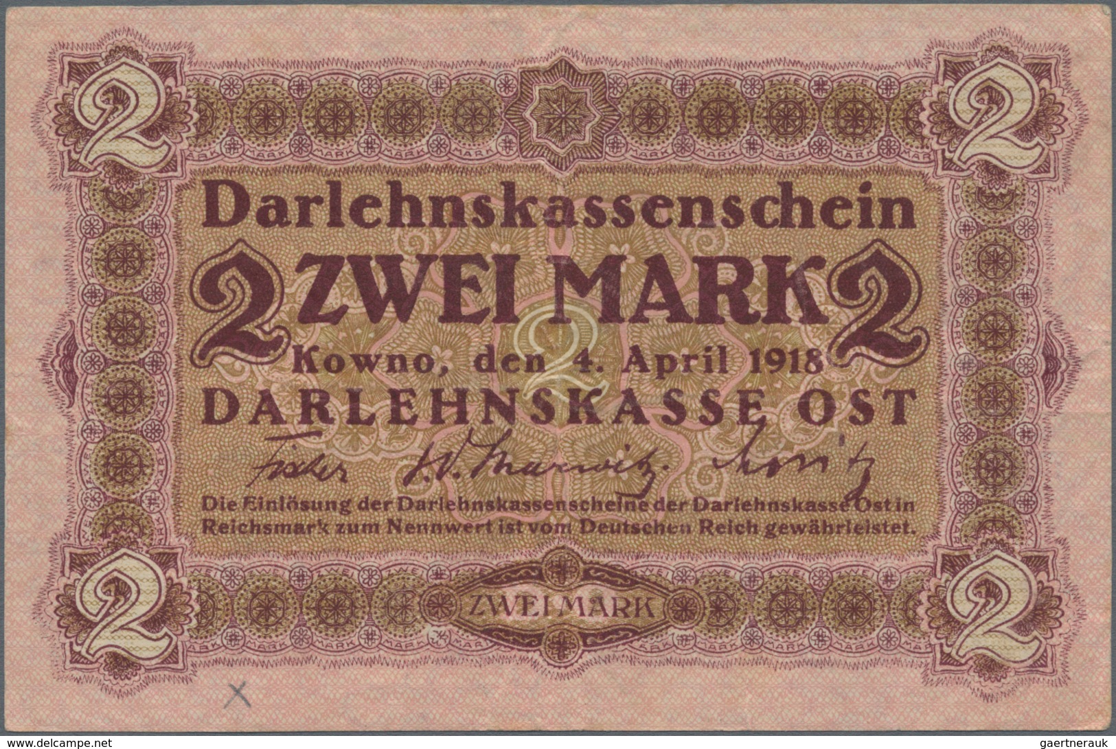 Deutschland - Nebengebiete Deutsches Reich: Darlehenskasse Ost – Kowno, Lot Mit 12 Banknoten Serie 1 - Sonstige & Ohne Zuordnung