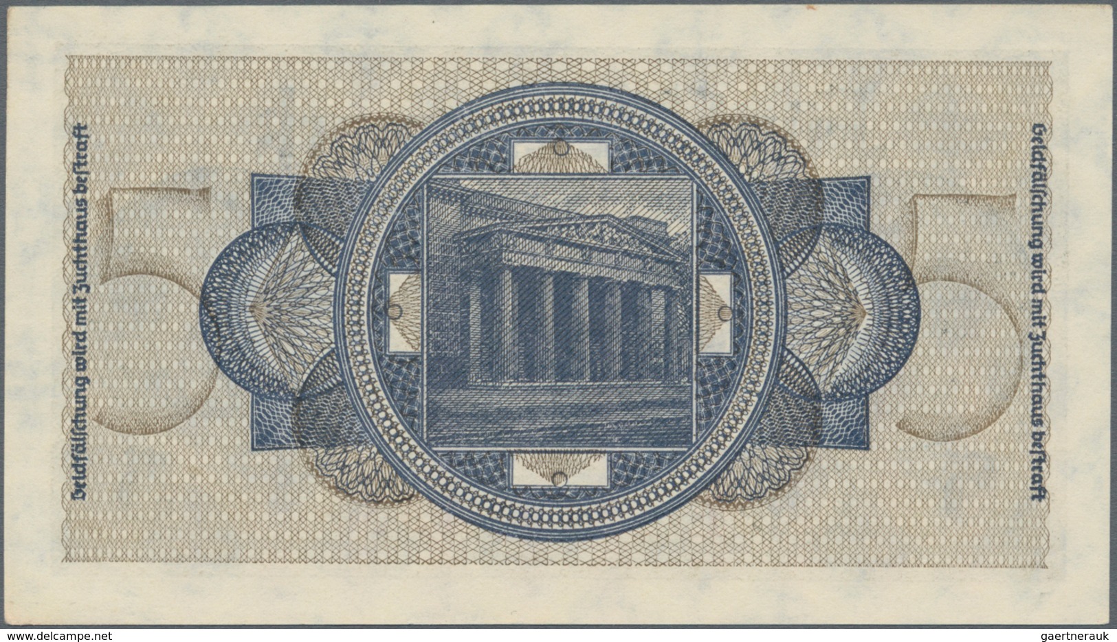 Deutschland - Konzentrations- und Kriegsgefangenenlager: Lot mit 9 Banknoten der Ausgaben der Reichs