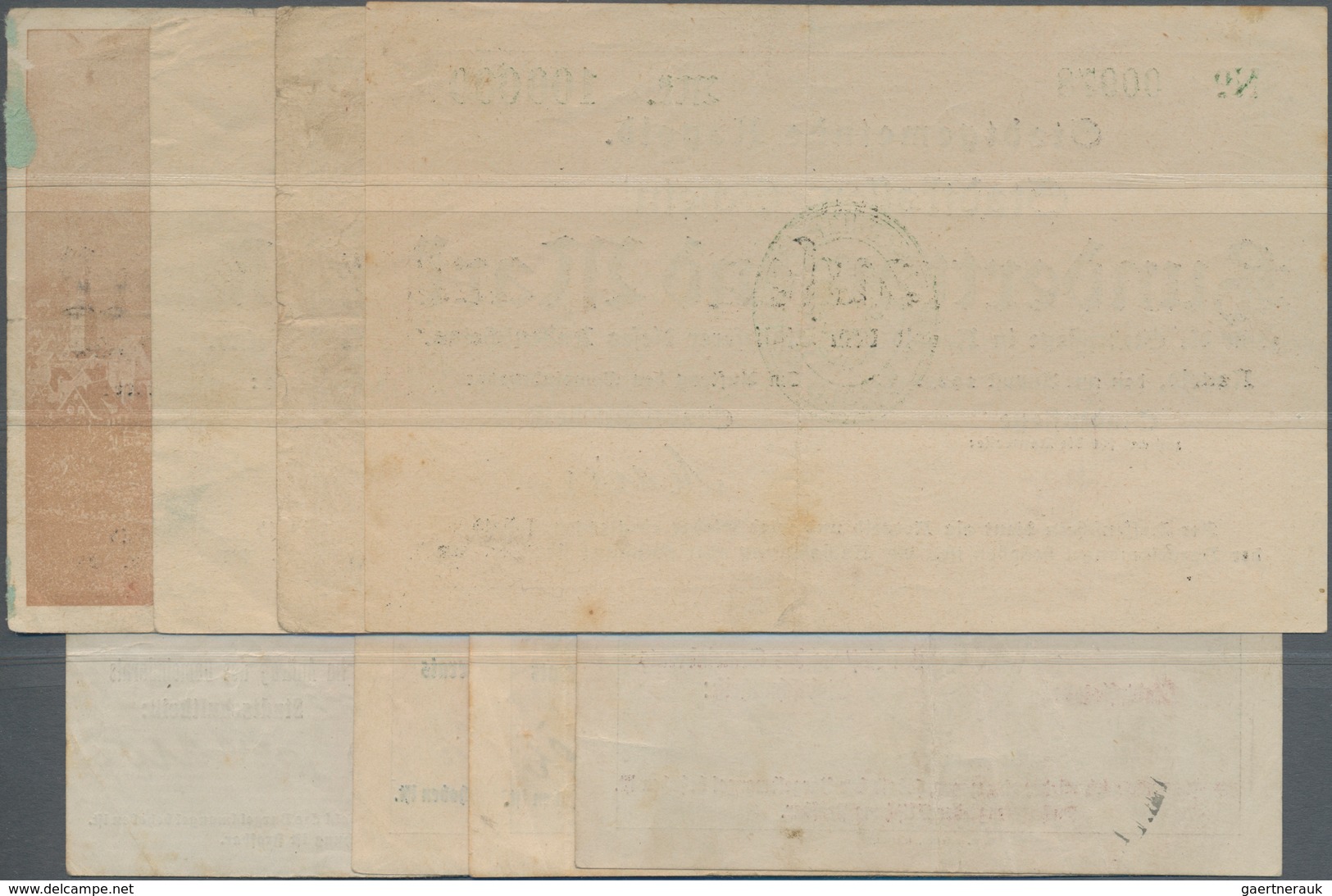 Deutschland - Notgeld - Württemberg: Nagold, Stadtgemeinde, 100, 500 Tsd., 1, 5 Mio. Mark, 23.8.1923 - Lokale Ausgaben