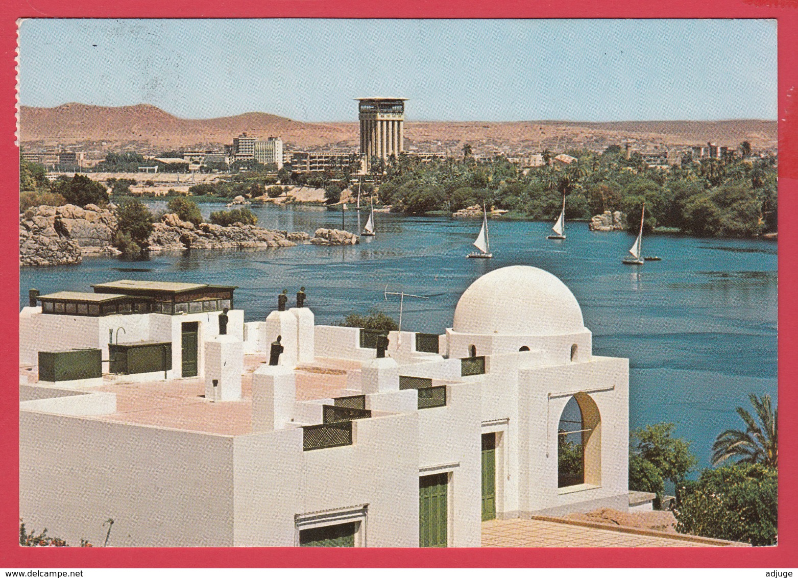 CP- EGYPTE - ASSUAN - Assouan - La Maison De La BEGHUM KAHN Et Le NIL * SUP** 2 SCANS - Assouan