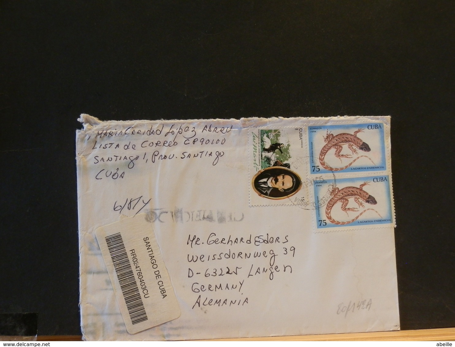 80/142A  LETTRE CUBA 1998 - Lettres & Documents