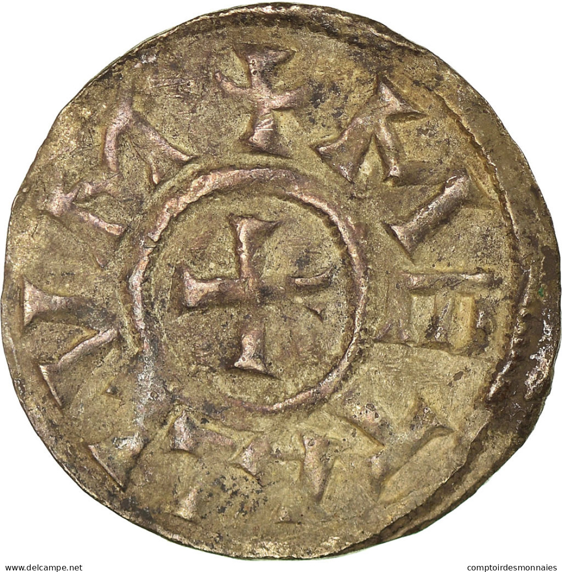 Monnaie, France, Louis Le Pieux, Denier, 822-840, Melle, TTB, Argent - Otros & Sin Clasificación