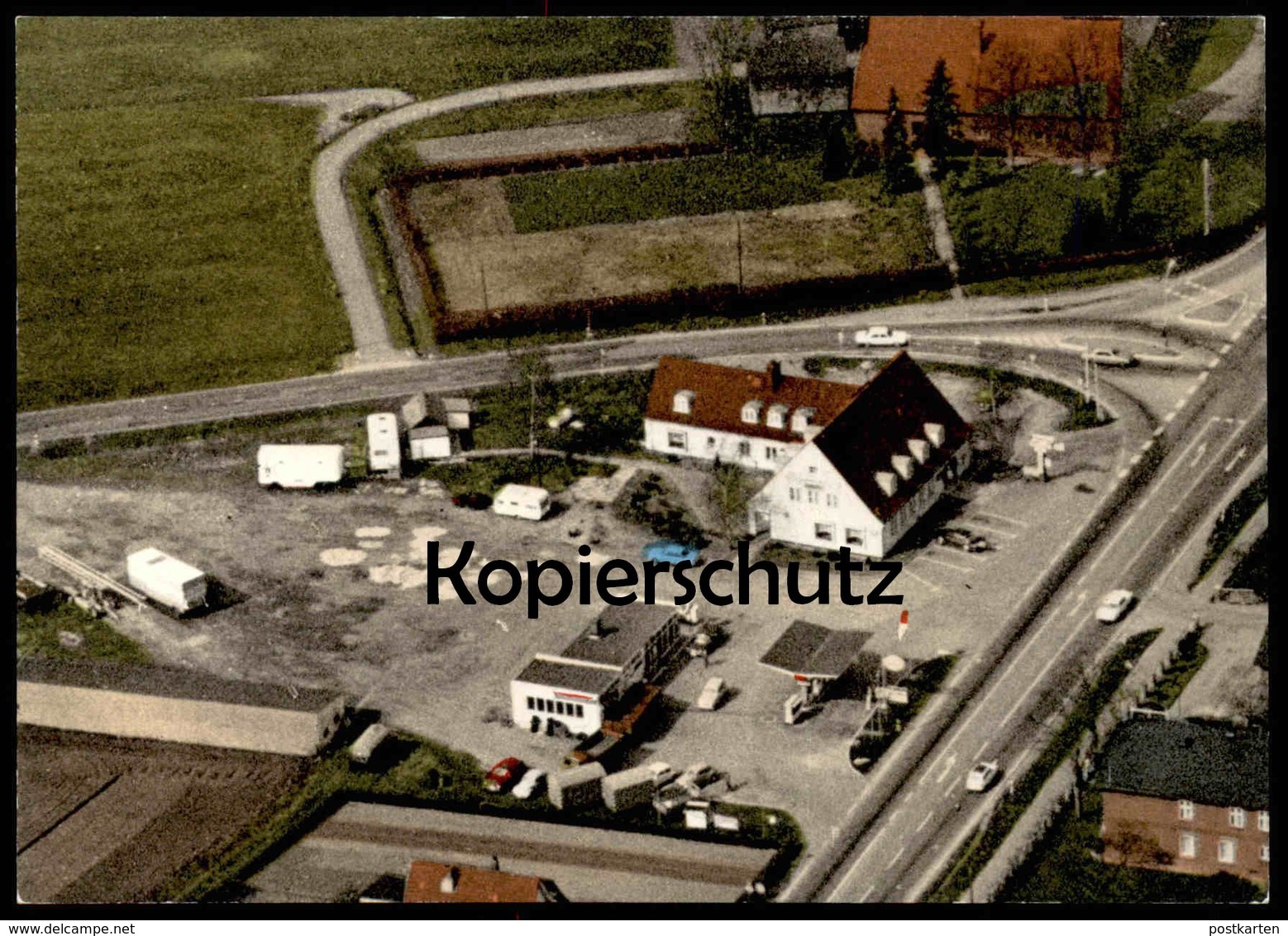 ÄLTERE POSTKARTE TORNESCH AHRENLOHE RASTHAUS OHA HOTEL Luftbild Schleswig-Holstein Cpa Postcard Ansichtskarte AK - Tornesch