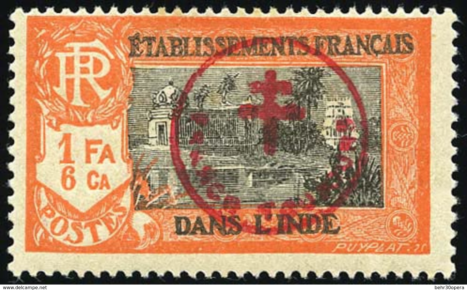 * N°230N - 1fa. 6ca. Rouge-orange Et Noir. FRANCE TOUJOURS. SUP. - Otros & Sin Clasificación