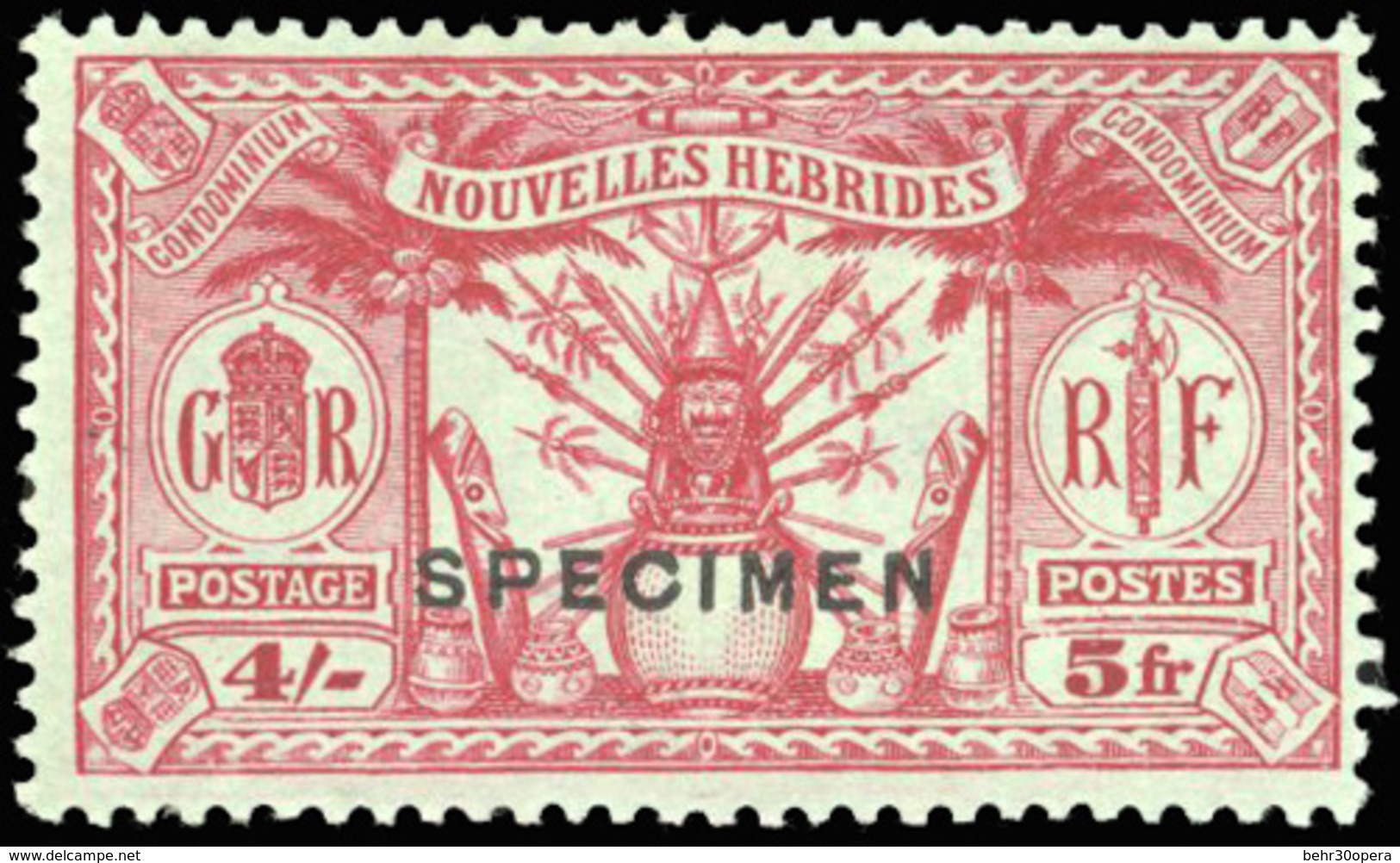 * N°80/ 90 - Série De 10 Valeurs Surchargée SPECIMEN. (SG#F42/F52 - C.250£). SUP. - Otros & Sin Clasificación