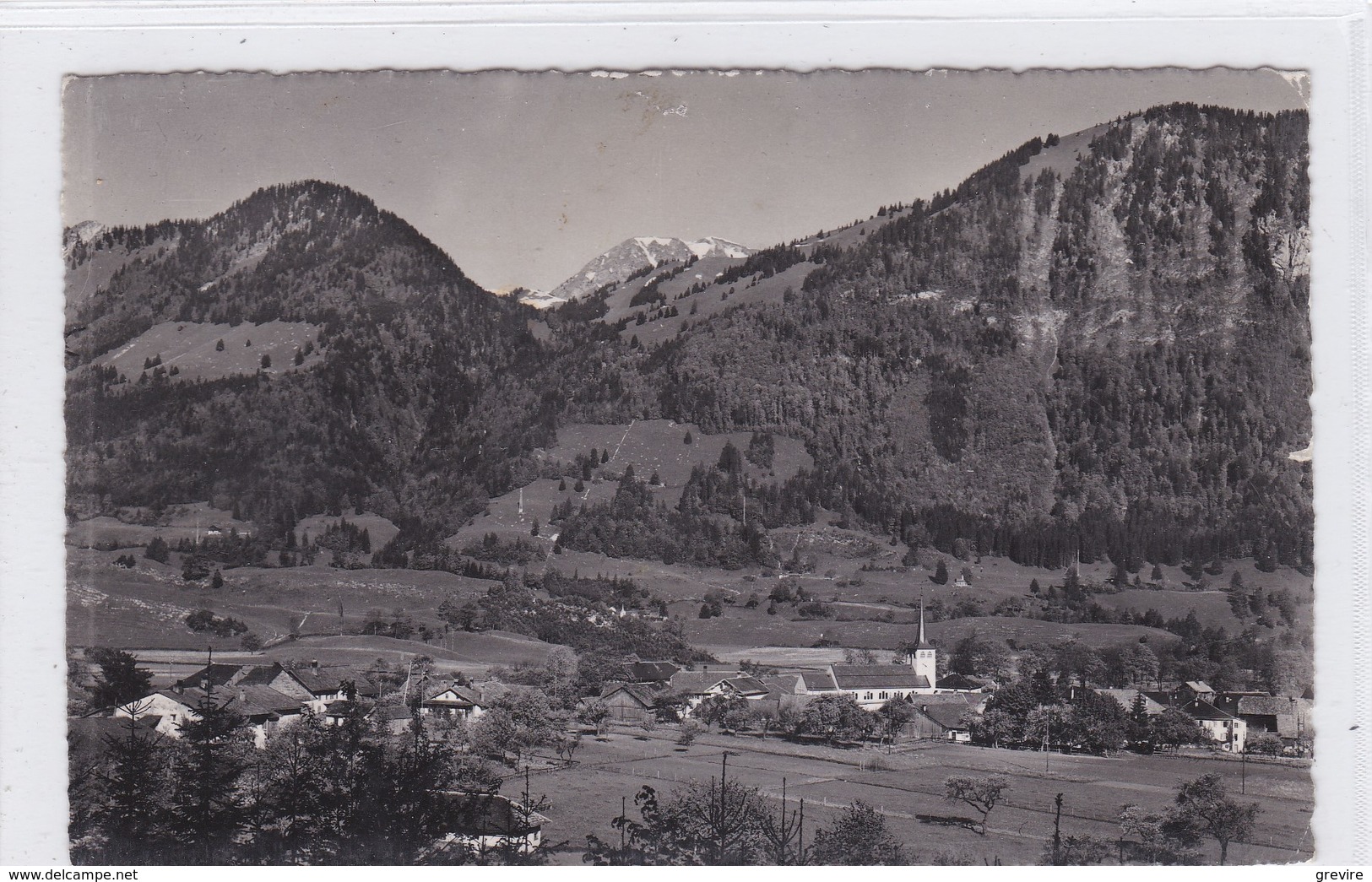 Grandvillard, Vue Partielle Et Le Moléson, Carte-photo - Grandvillard