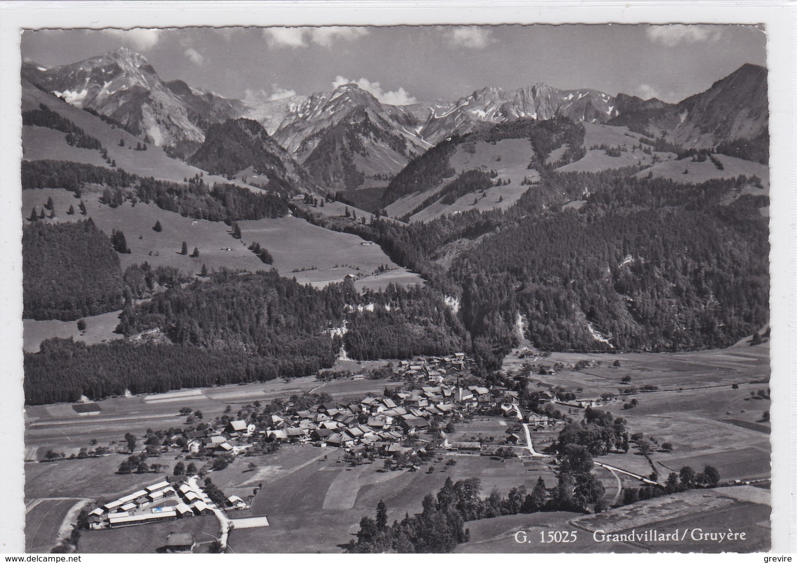 Grandvillard, Vue Aérienne, Camp Militaire, Format 10x15 - Grandvillard