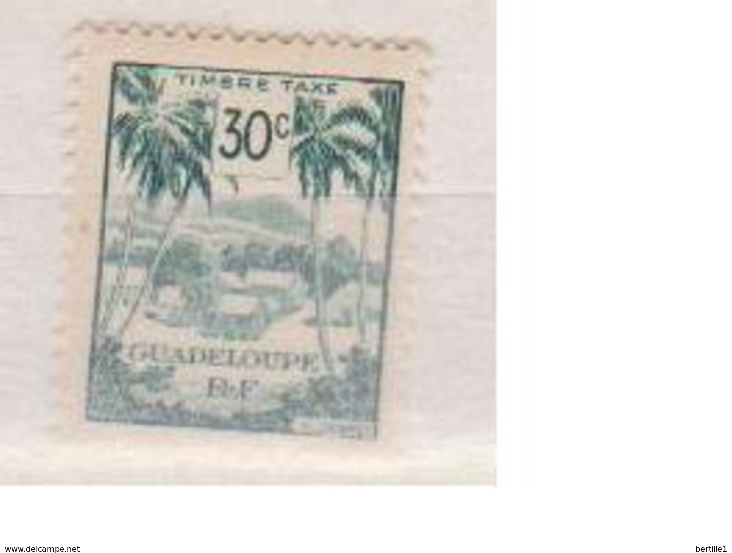 GUADELOUPE        N°  YVERT  :    TAXE 42  NEUF SANS GOMME    ( SG  1/40 ) - Timbres-taxe