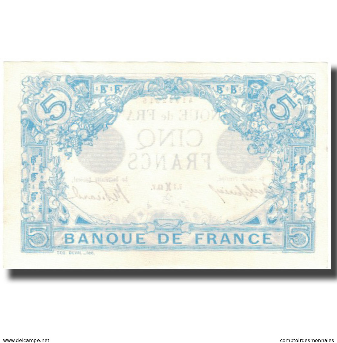 France, 5 Francs, Bleu, 1913-02-07, SPL, Fayette:2.14, KM:70 - 5 F 1912-1917 ''Bleu''