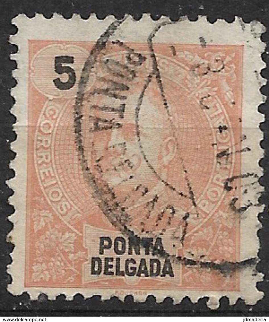 Ponta Delgada – 1897 King Carlos 5 Réis - Ponta Delgada