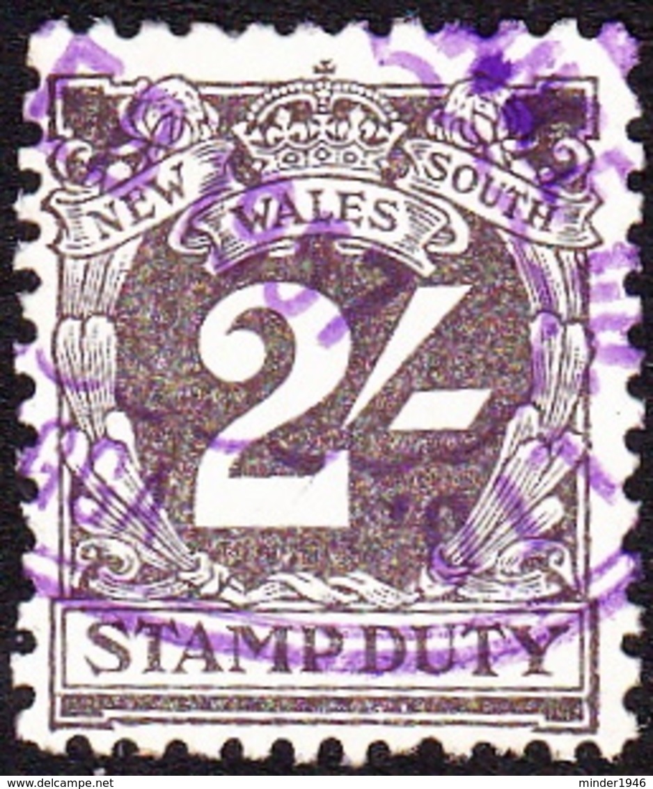 NEW SOUTH WALES 2/- Deep Mauve Revenue Stamp Duty FU - Fiscales