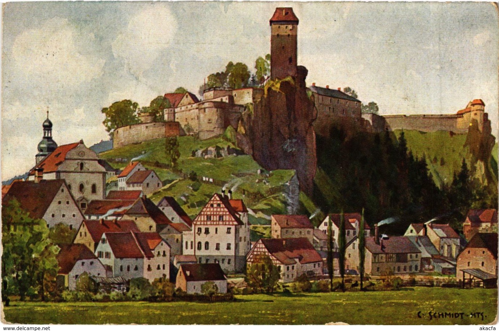 CPA AK Neuhaus A. D. Pegnitz - Burg Veldenstein - Panorama GERMANY (918974) - Pegnitz