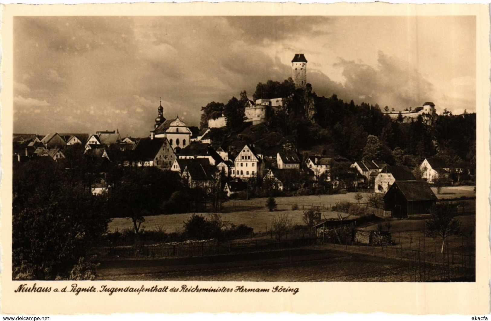 CPA AK Neuhaus A. D. Pegnitz - Burg Veldenstein - Panorama GERMANY (918975) - Pegnitz